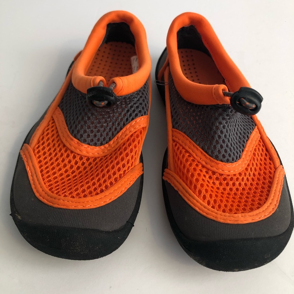 Kids Water Shoes Swim Pool Brown & Orange - Size 11/12